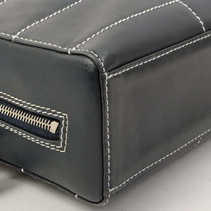 Chanel Around 2001 Made Chocolate Bar Stitch Cc Mark Plate Chain Bag Dark Navy