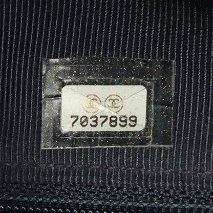 Chanel Around 2001 Made Chocolate Bar Stitch Cc Mark Plate Chain Bag Dark Navy