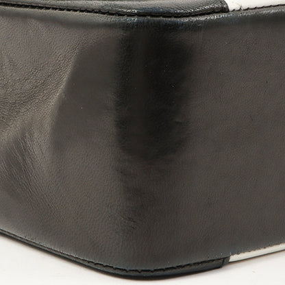 Chanel Around 1992 Made Diana Flap Chain Bag 25Cm Black/White