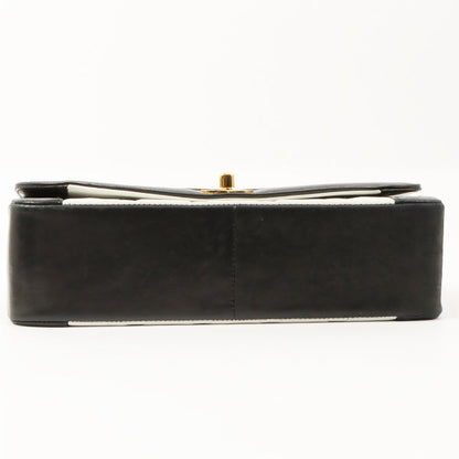 Chanel Around 1992 Made Diana Flap Chain Bag 25Cm Black/White