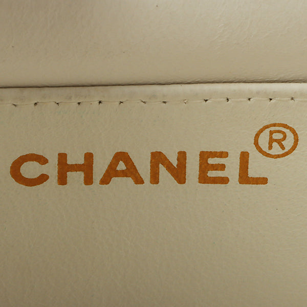Chanel Around 1992 Made Diana Flap Chain Bag 25Cm Black/White