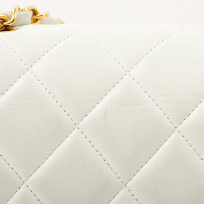 Chanel Around 1992 Made Diana Flap Chain Bag 25Cm Black/White