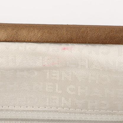 Chanel Around 2006 Made Wild Stitch Logo Embossed Metal Clasp Top Handle Bag Brown
