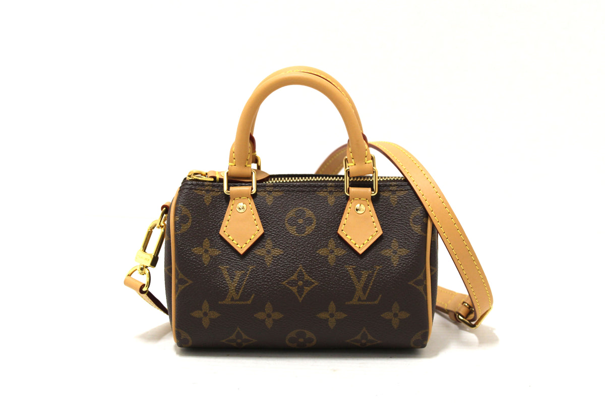 Louis Vuitton Classic Monogram Nano Speedy Hand/Sho | Italystation.com - Now at italystation.com