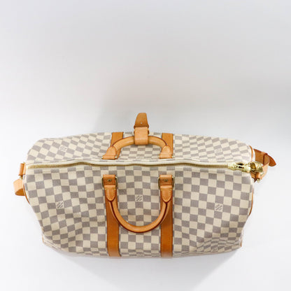 Louis-Vuitton Damier Azur Canvas Keepall Bandoulière 45