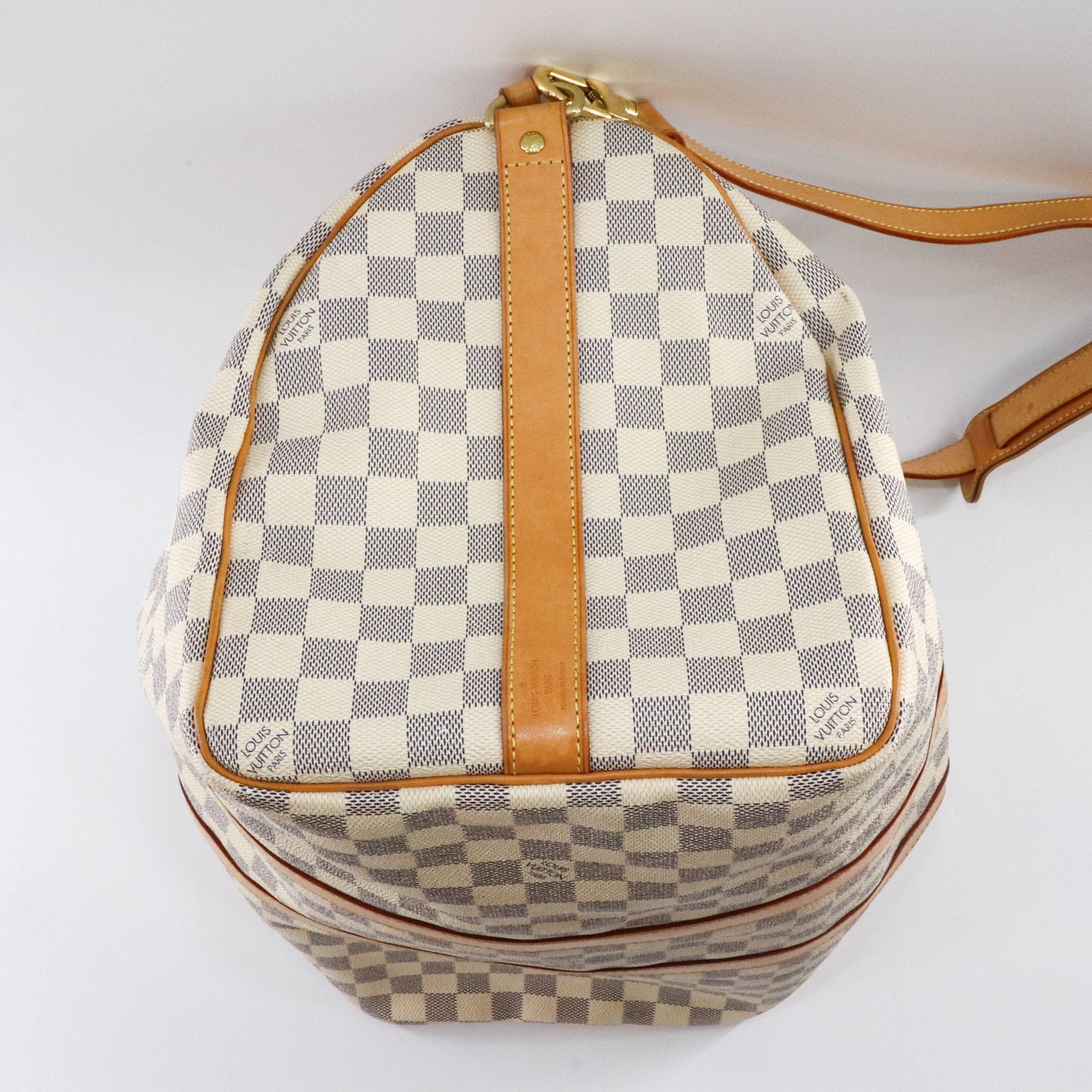 Louis-Vuitton Damier Azur Canvas Keepall Bandoulière 45