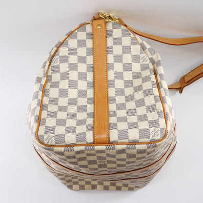 Louis-Vuitton Damier Azur Canvas Keepall Bandoulière 45