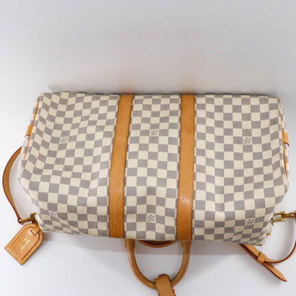 Louis-Vuitton Damier Azur Canvas Keepall Bandoulière 45