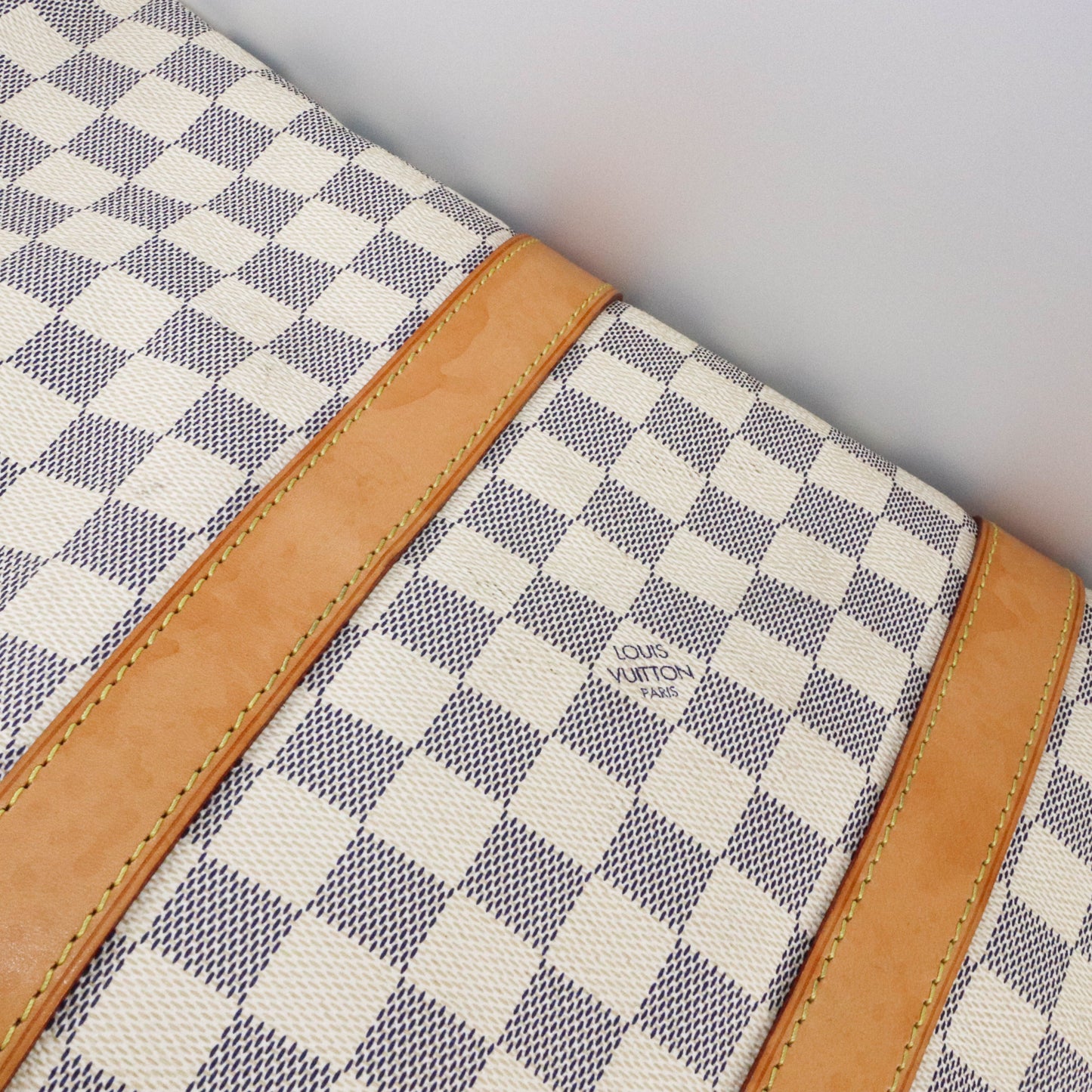 Louis-Vuitton Damier Azur Canvas Keepall Bandoulière 45