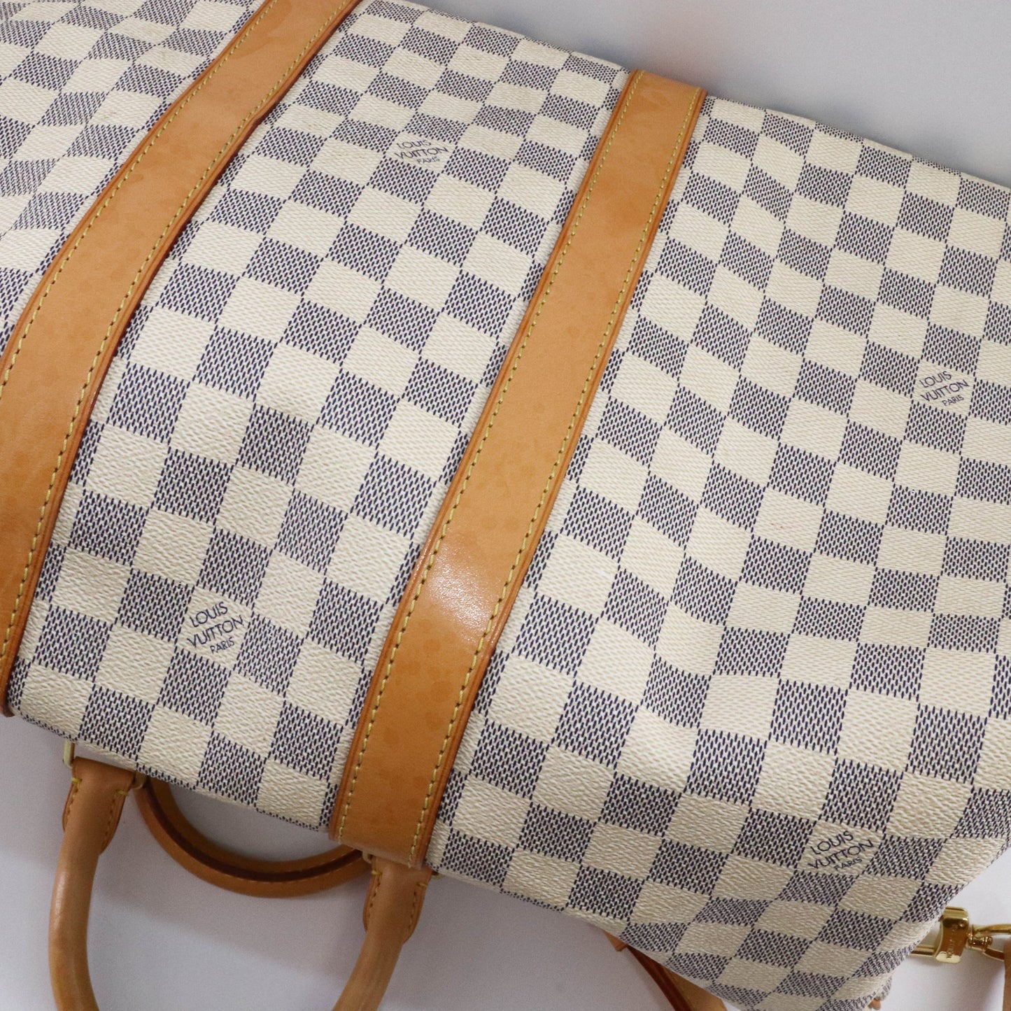 Louis-Vuitton Damier Azur Canvas Keepall Bandoulière 45