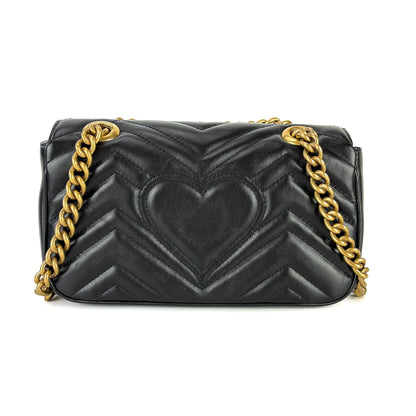 Gucci GG Marmont Black Mini Matelassé Shoulder Bag