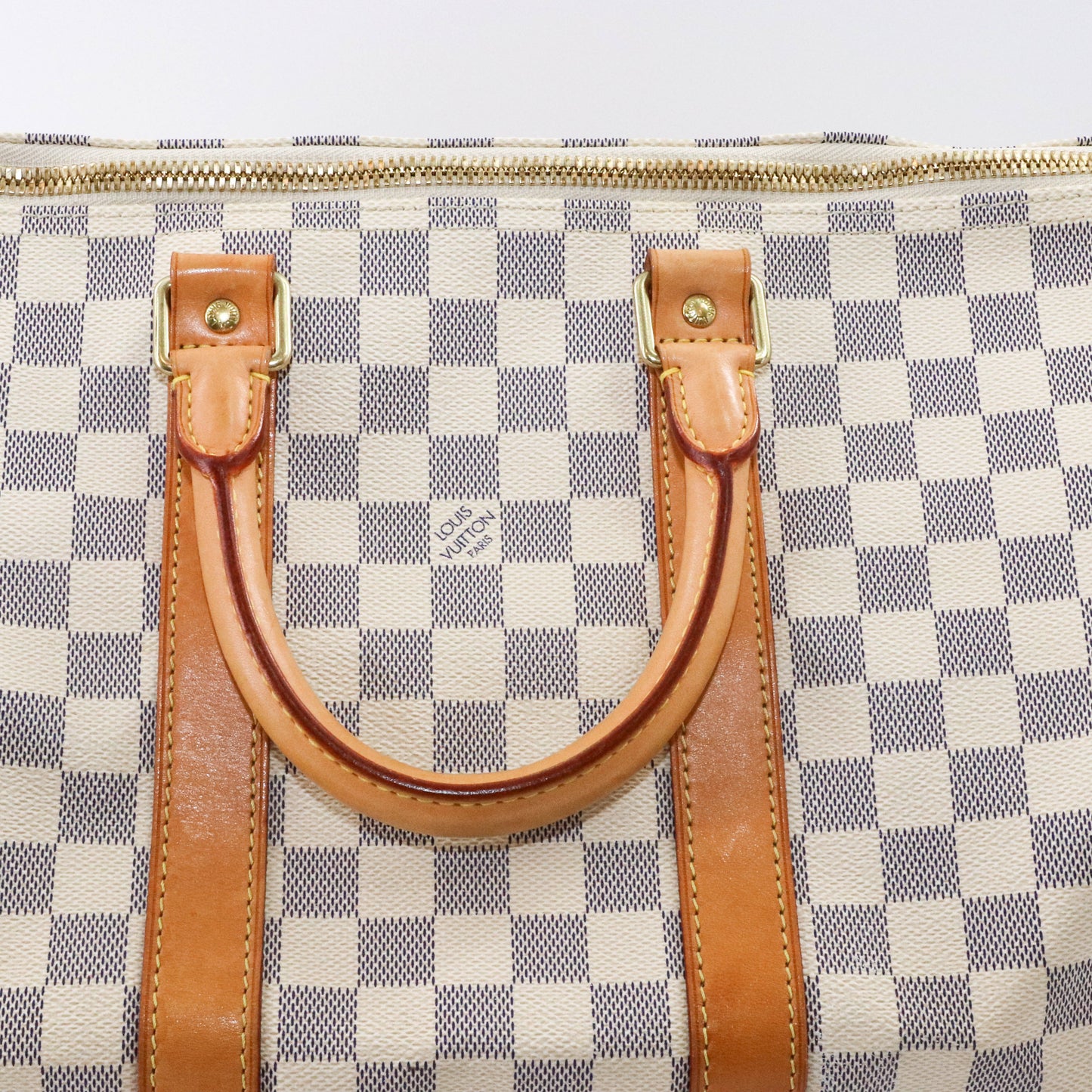 Louis-Vuitton Damier Azur Canvas Keepall Bandoulière 45