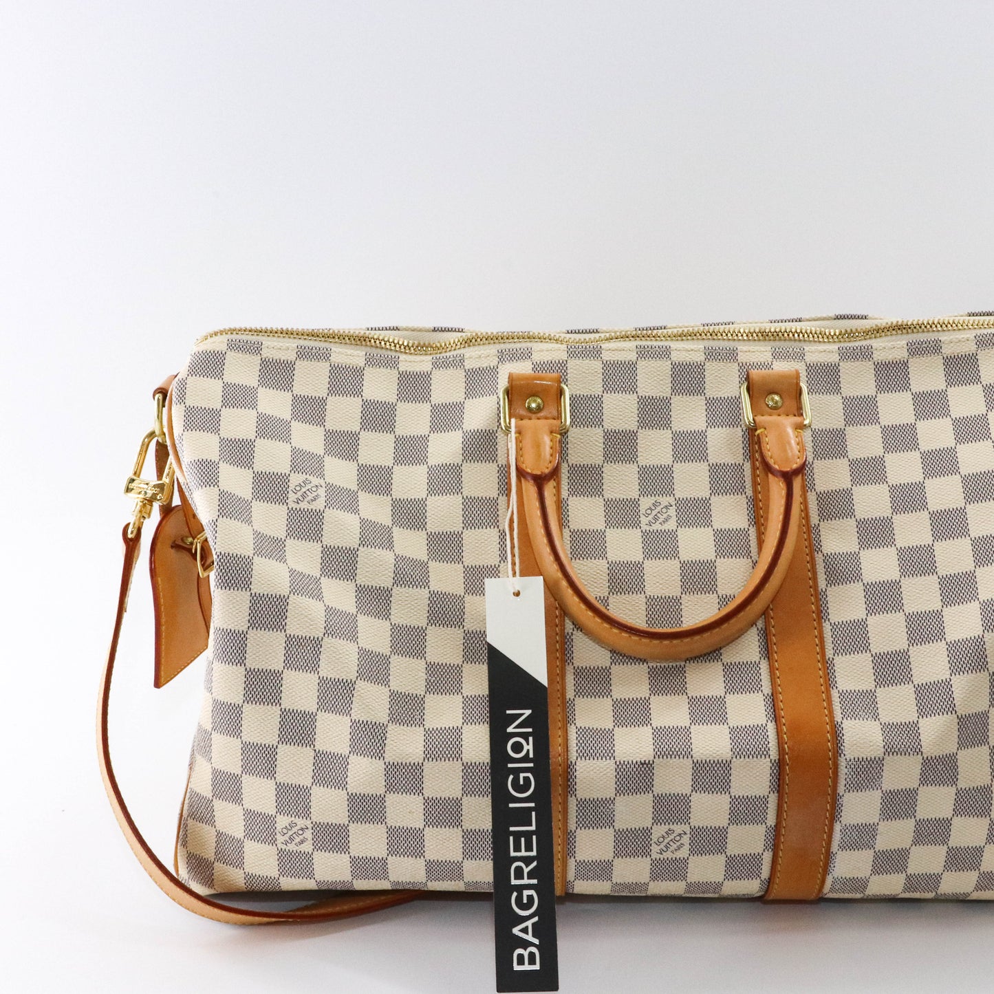 Louis-Vuitton Damier Azur Canvas Keepall Bandoulière 45