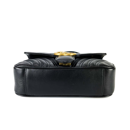 Gucci GG Marmont Black Mini Matelassé Shoulder Bag