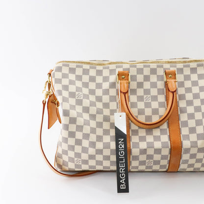 Louis-Vuitton Damier Azur Canvas Keepall Bandoulière 45