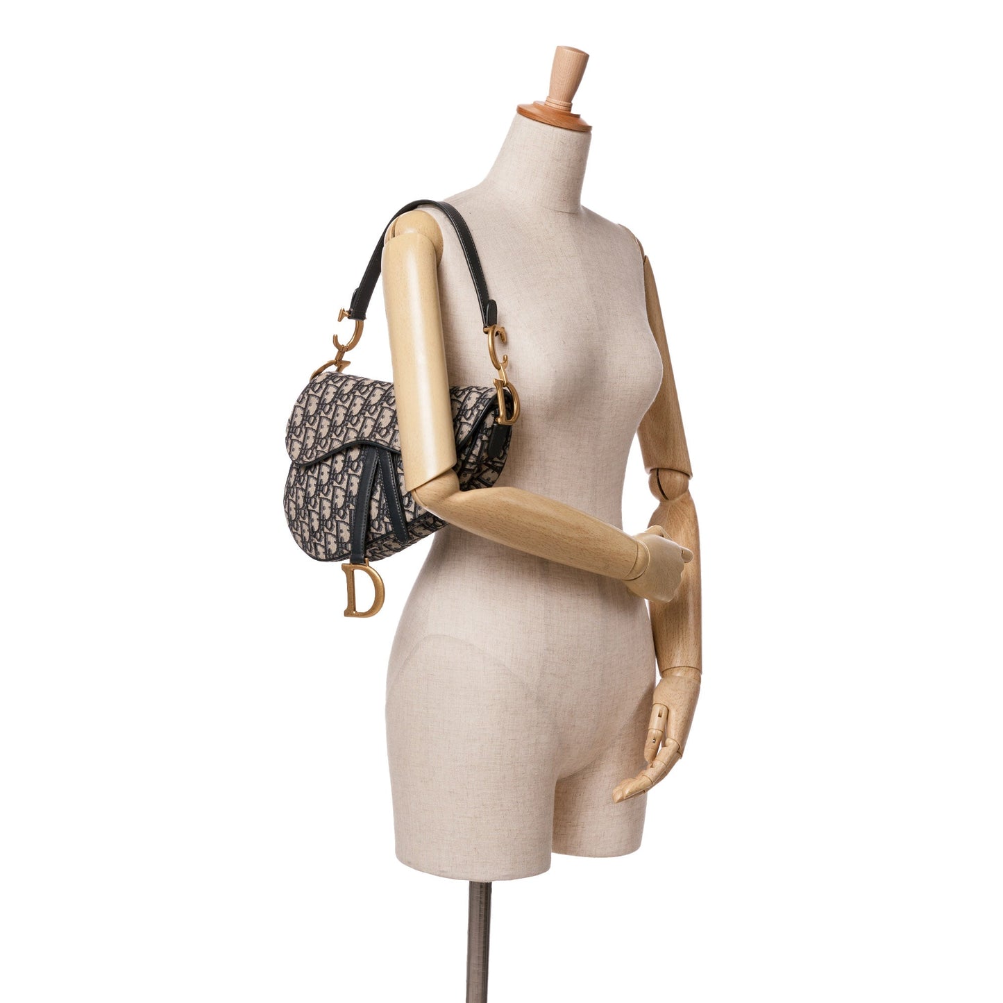 Oblique Canvas Saddle Bag