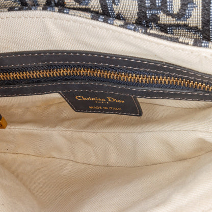 Oblique Canvas Saddle Bag