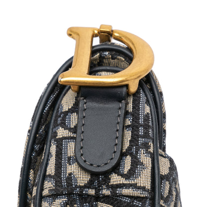 Oblique Canvas Saddle Bag