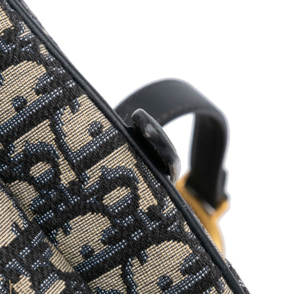 Oblique Canvas Saddle Bag