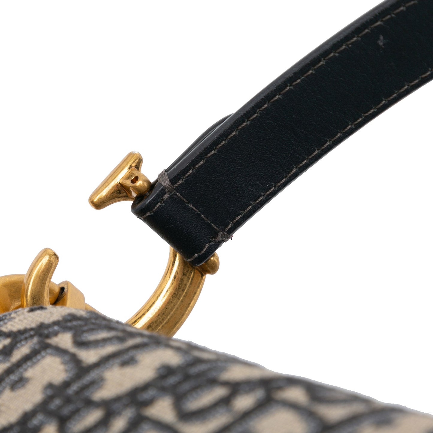 Oblique Canvas Saddle Bag