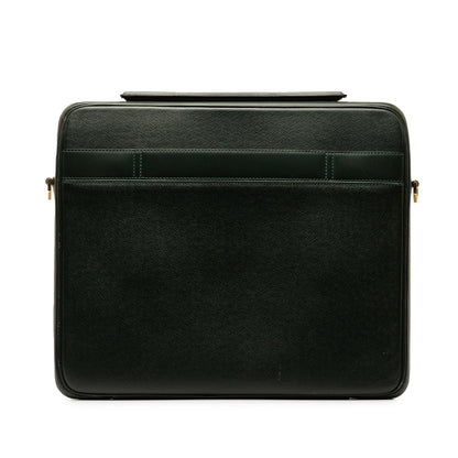 Green Louis Vuitton Taiga Porte Ordinateur Odessa Business Bag