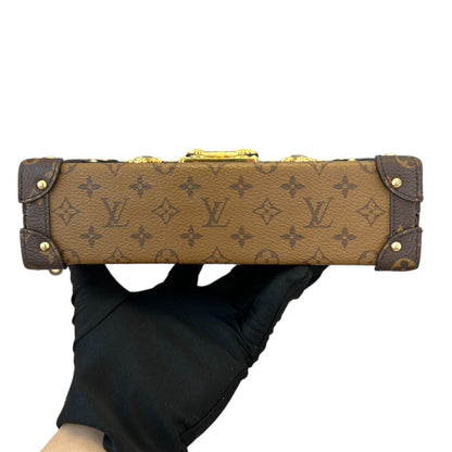 Louis-Vuitton Petite Malle Reverse Monogram Brown GHW