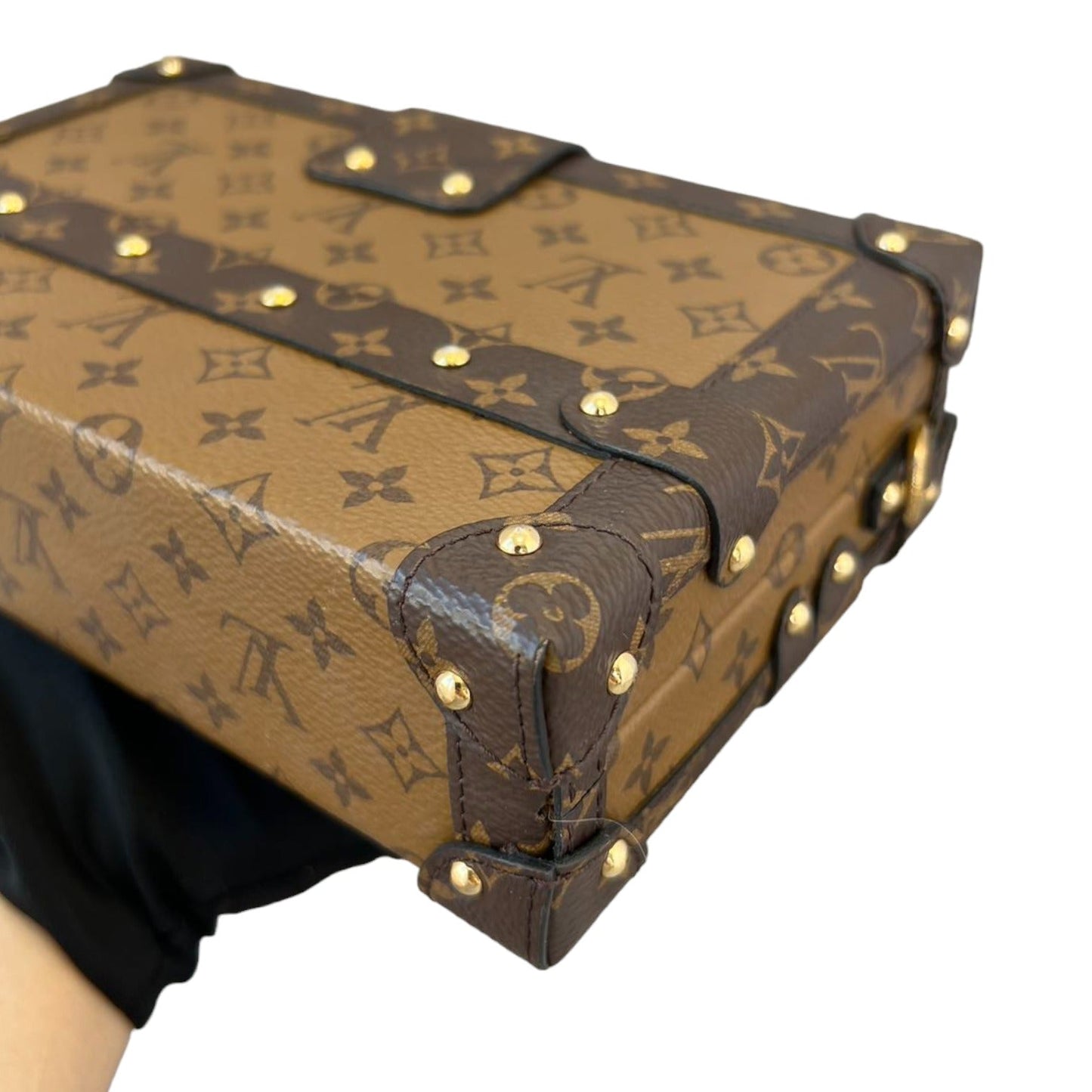 Louis-Vuitton Petite Malle Reverse Monogram Brown GHW