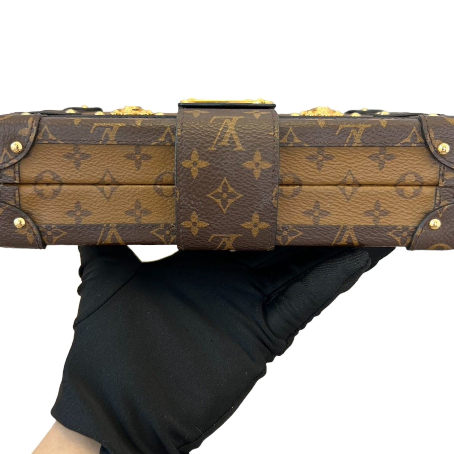 Louis-Vuitton Petite Malle Reverse Monogram Brown GHW
