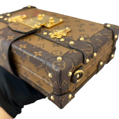 Louis-Vuitton Petite Malle Reverse Monogram Brown GHW