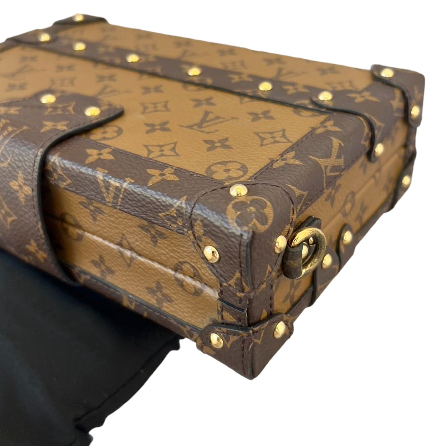 Louis-Vuitton Petite Malle Reverse Monogram Brown GHW