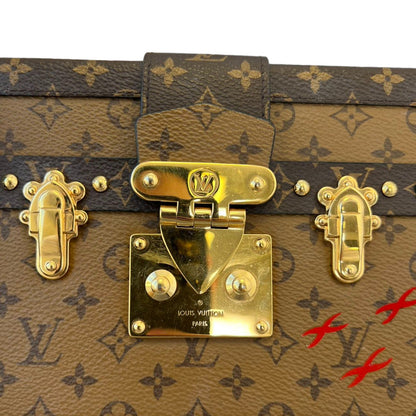 Louis-Vuitton Petite Malle Reverse Monogram Brown GHW