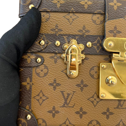 Louis-Vuitton Petite Malle Reverse Monogram Brown GHW