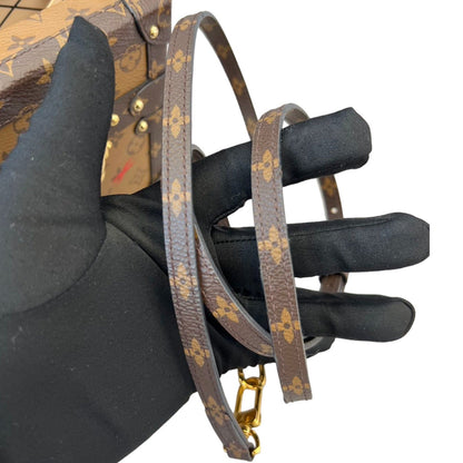 Louis-Vuitton Petite Malle Reverse Monogram Brown GHW