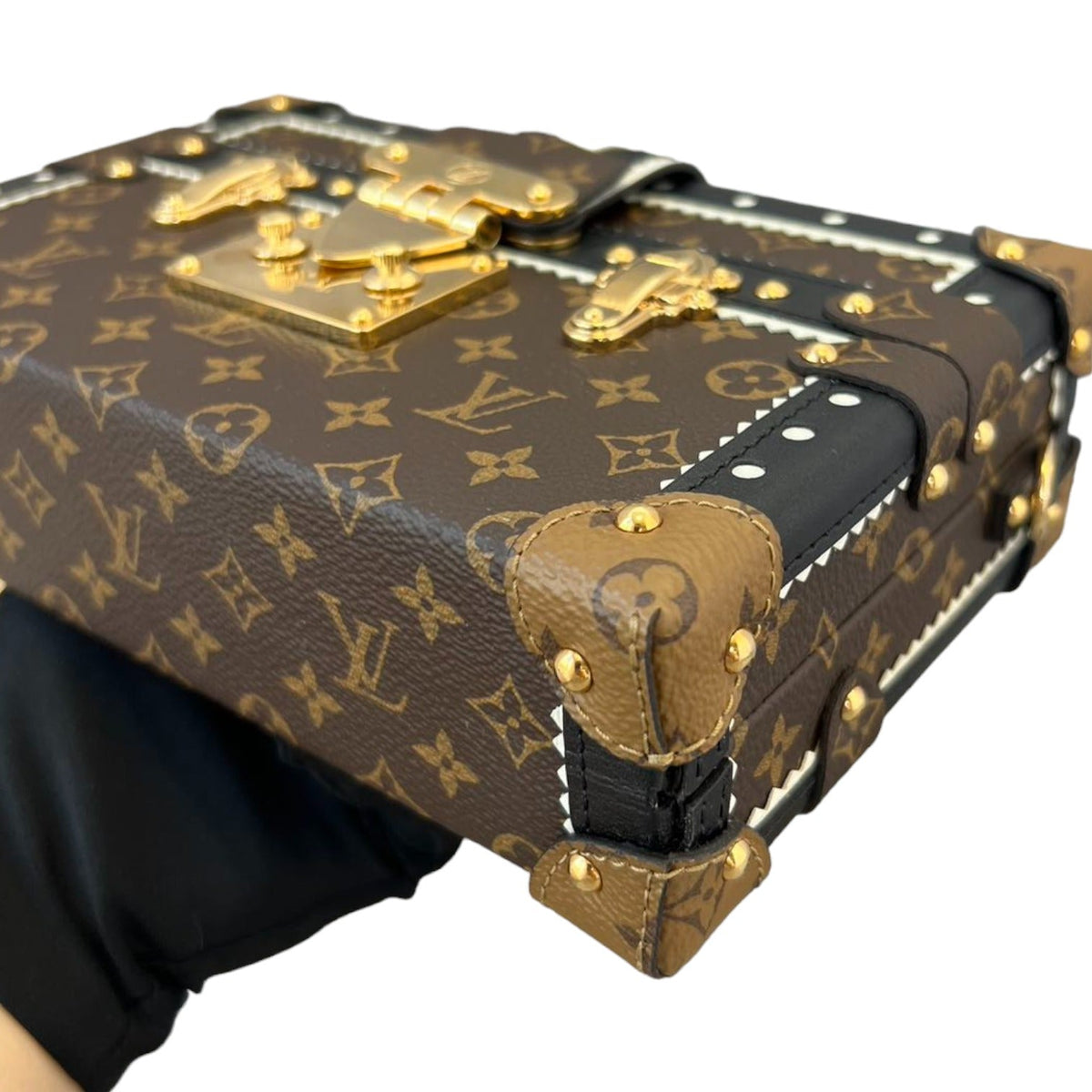 Louis-Vuitton Petite Malle Monogram Brogue Brown GHW