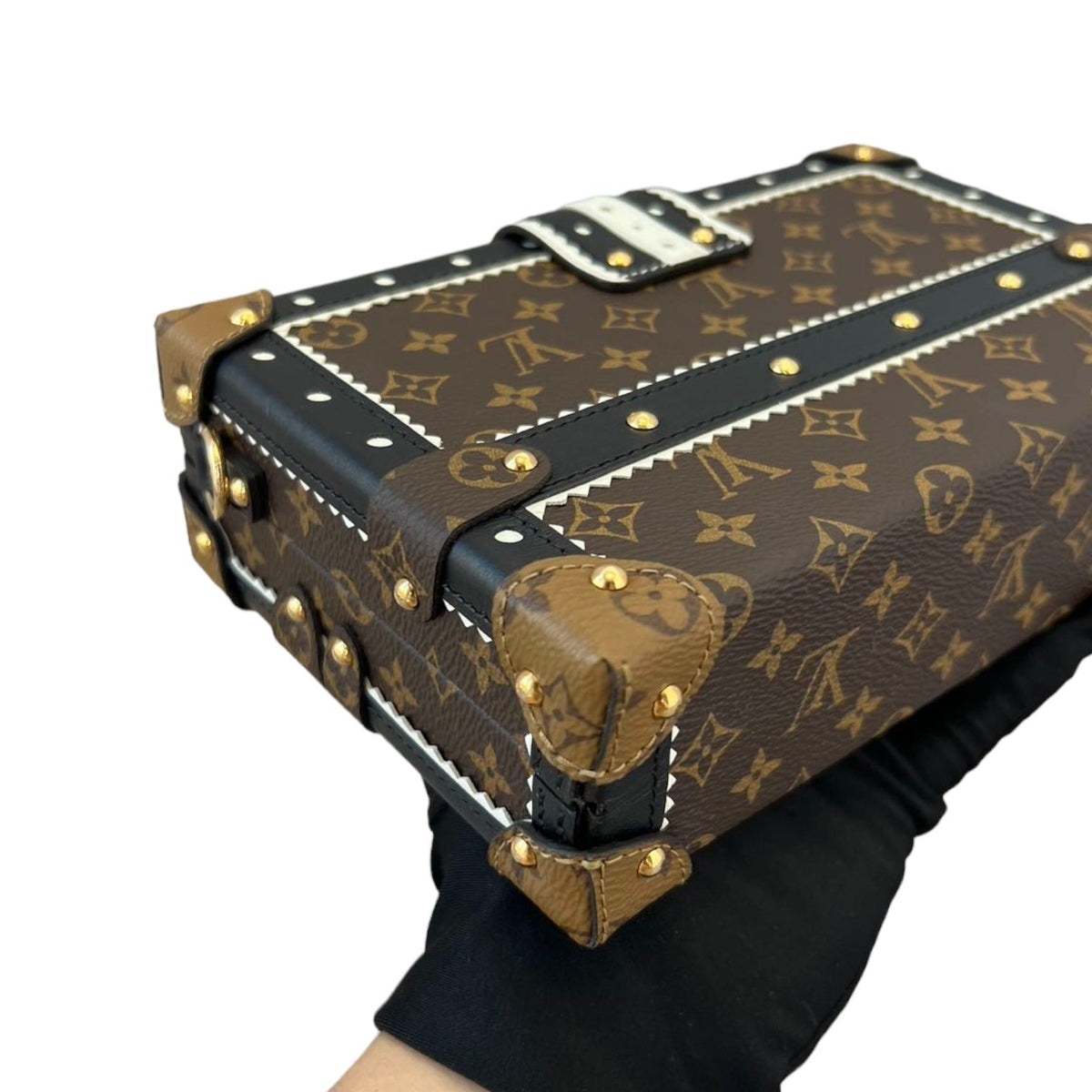 Louis-Vuitton Petite Malle Monogram Brogue Brown GHW