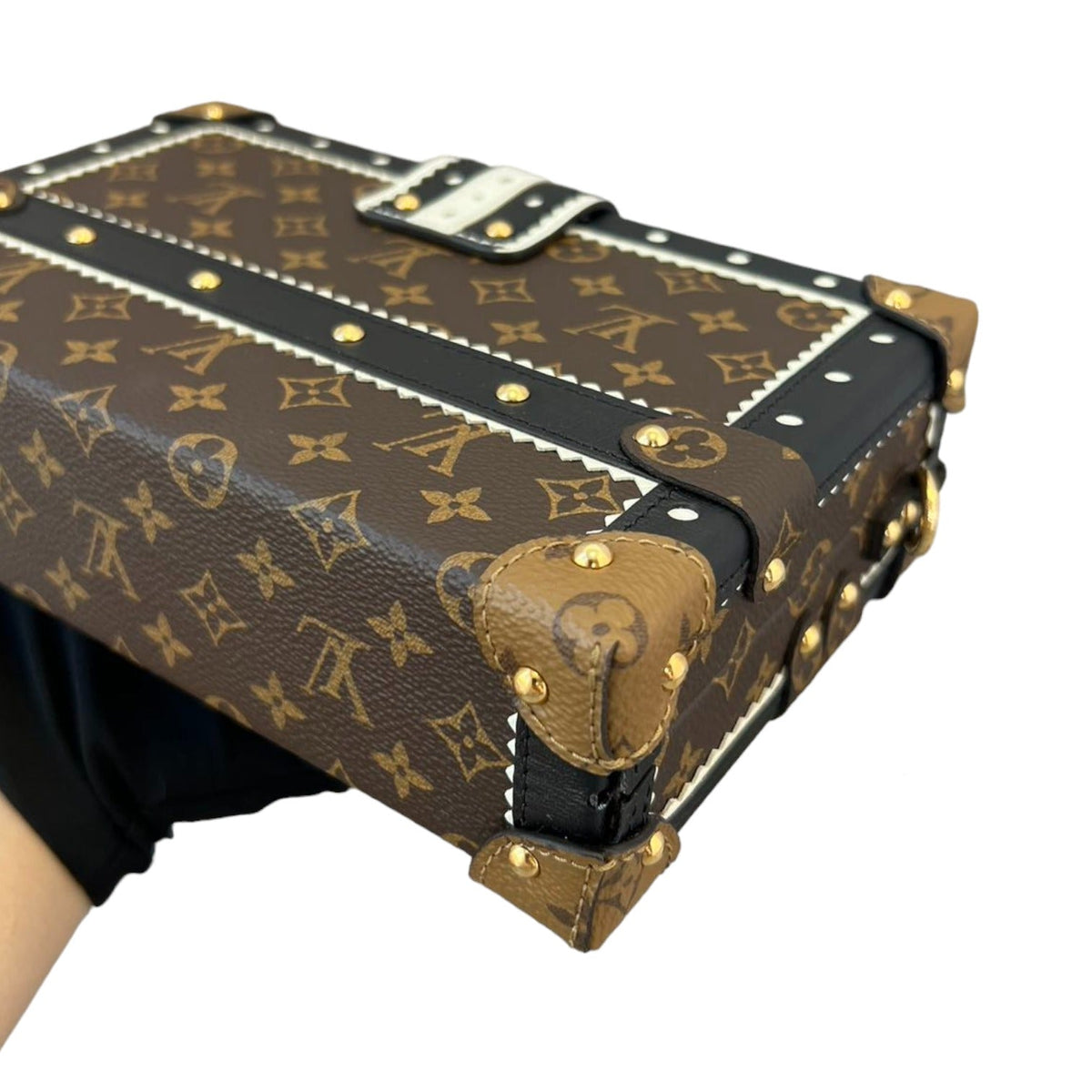 Louis-Vuitton Petite Malle Monogram Brogue Brown GHW