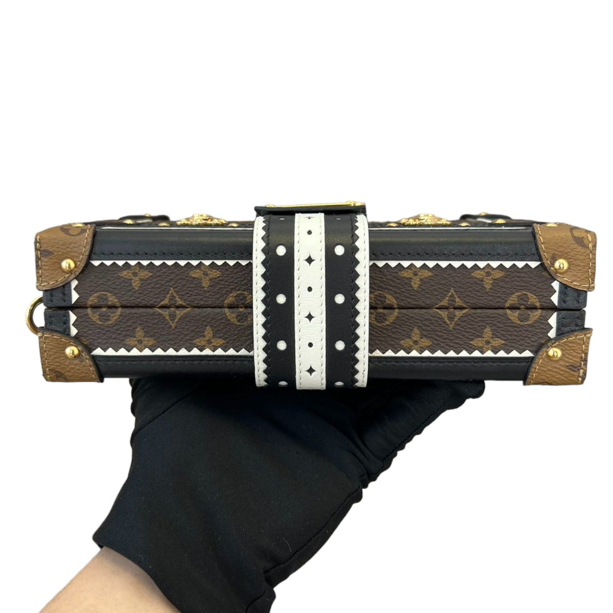 Louis-Vuitton Petite Malle Monogram Brogue Brown GHW