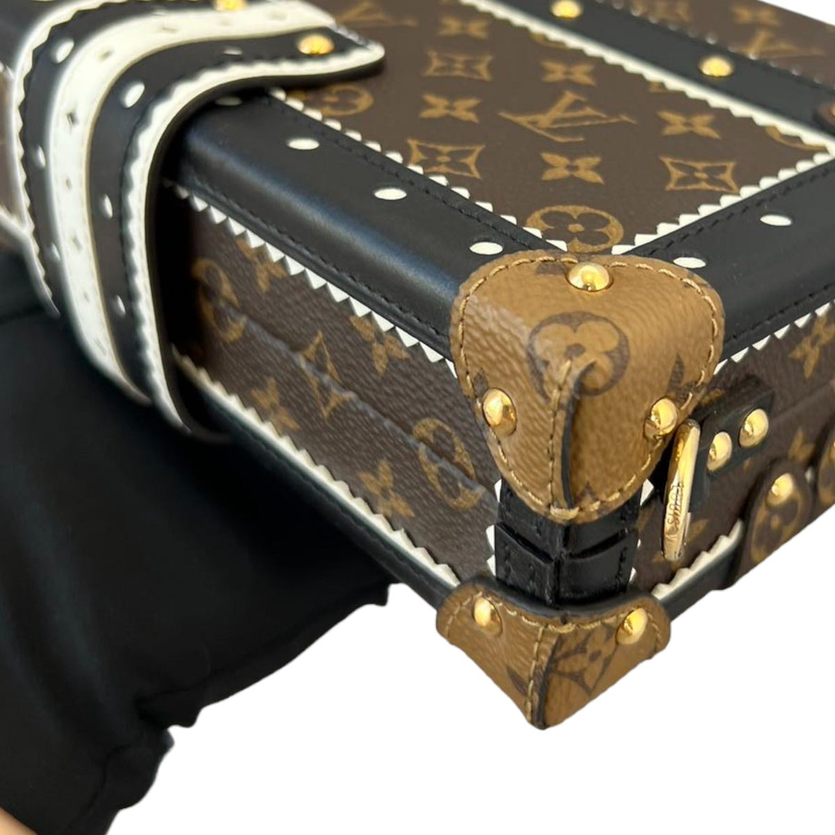 Louis-Vuitton Petite Malle Monogram Brogue Brown GHW