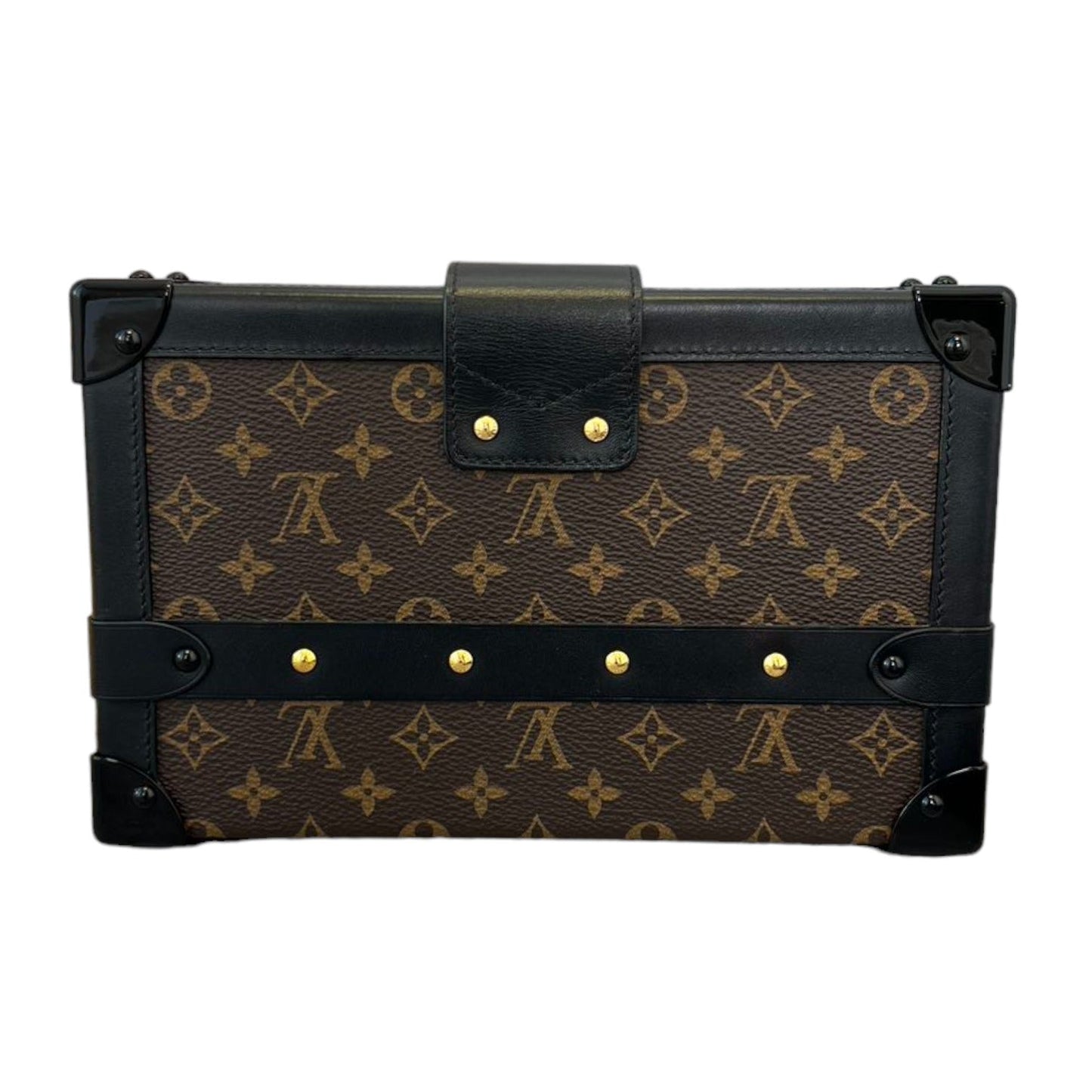 Louis-Vuitton Petite Malle Monogram Brown Black MHW