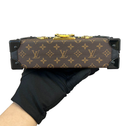 Louis-Vuitton Petite Malle Monogram Brown Black MHW