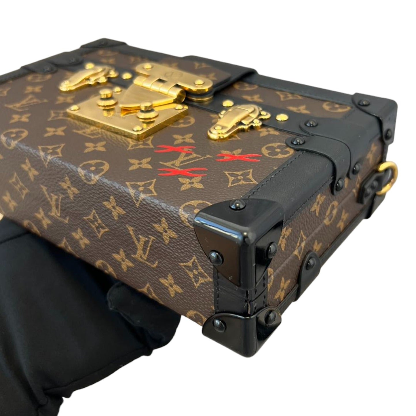 Louis-Vuitton Petite Malle Monogram Brown Black MHW