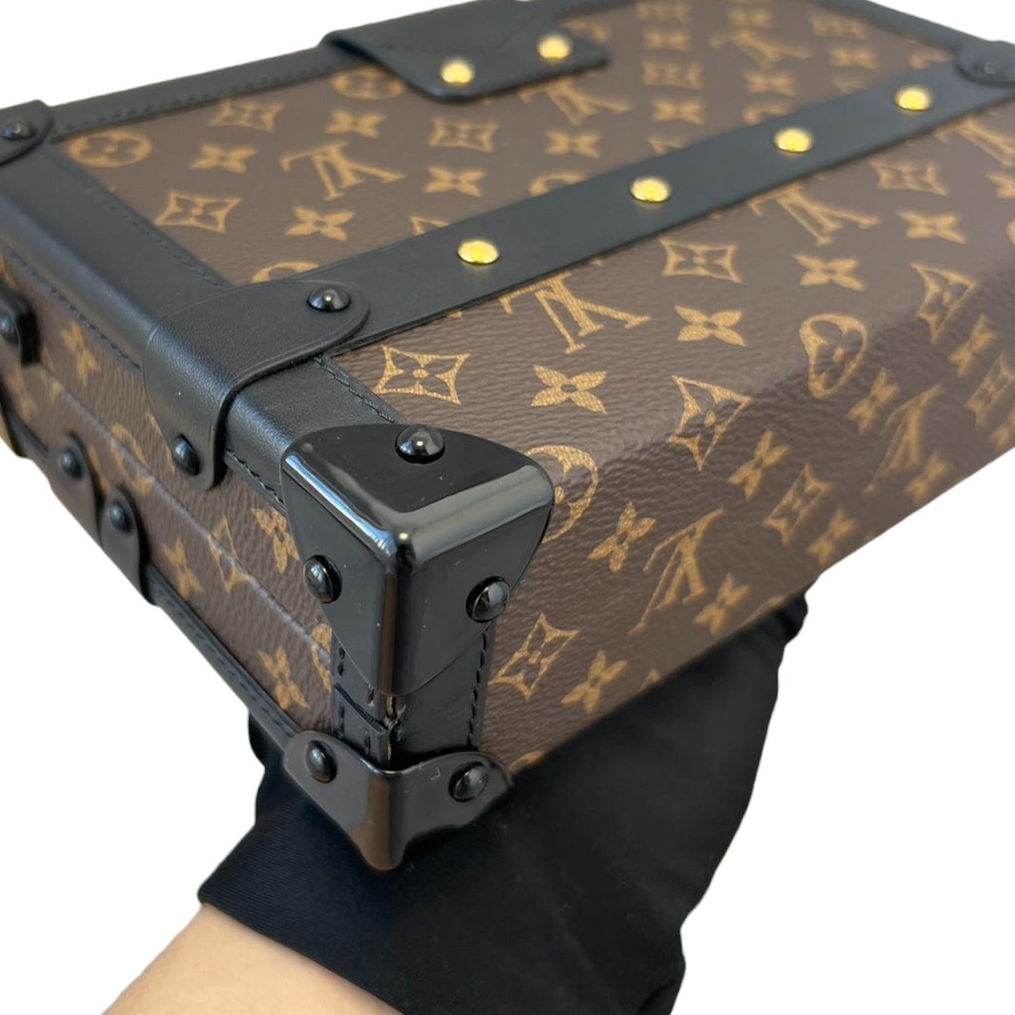 Louis-Vuitton Petite Malle Monogram Brown Black MHW