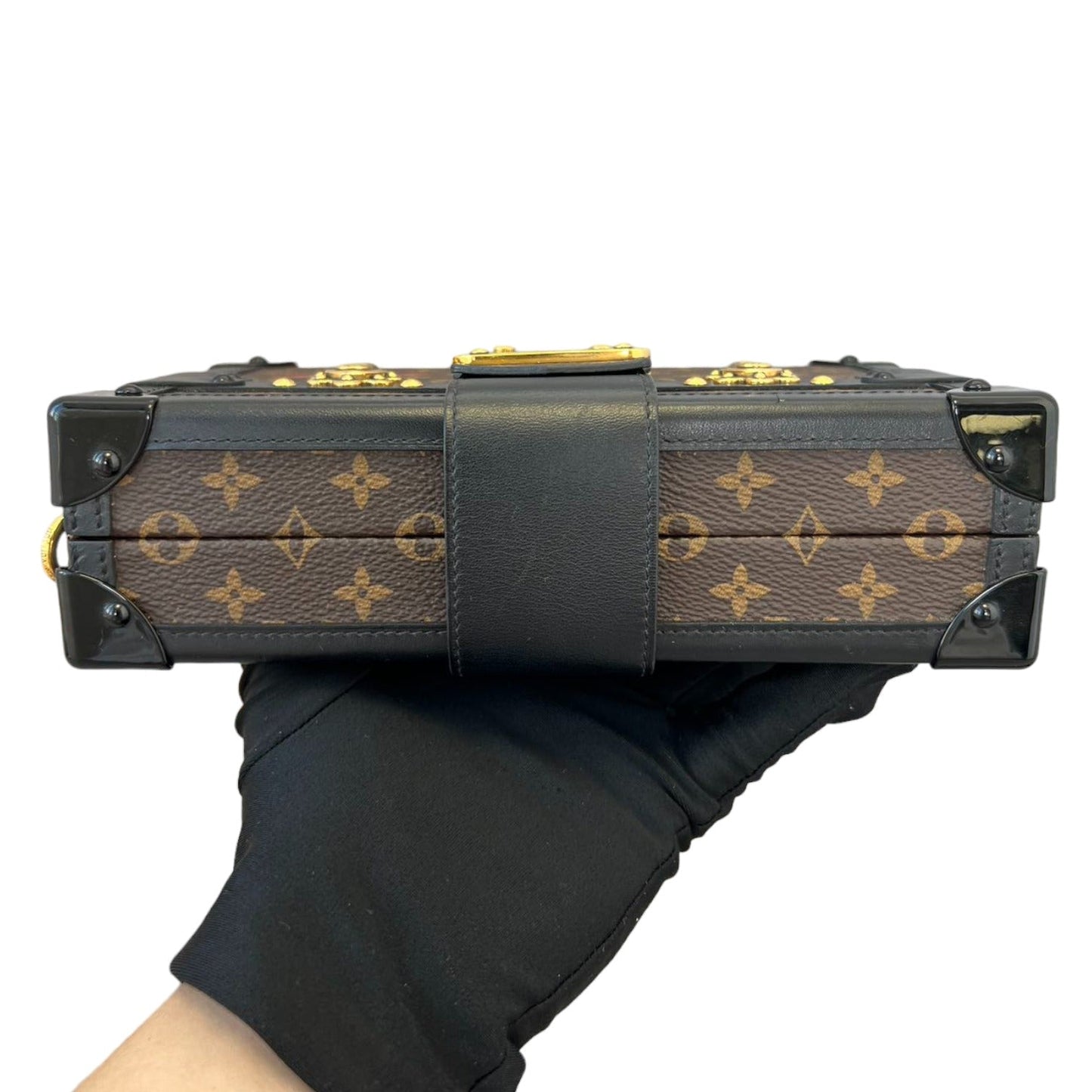 Louis-Vuitton Petite Malle Monogram Brown Black MHW
