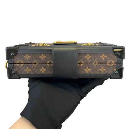 Louis-Vuitton Petite Malle Monogram Brown Black MHW
