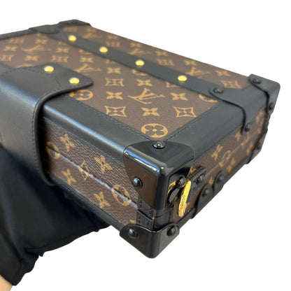 Louis-Vuitton Petite Malle Monogram Brown Black MHW