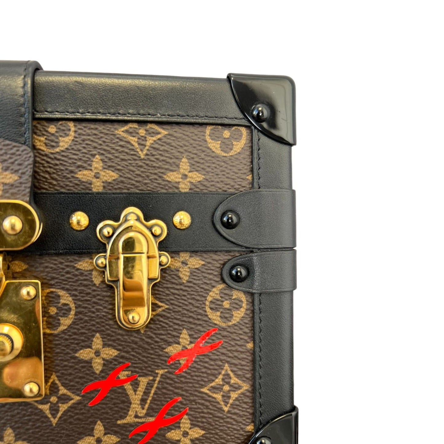 Louis-Vuitton Petite Malle Monogram Brown Black MHW