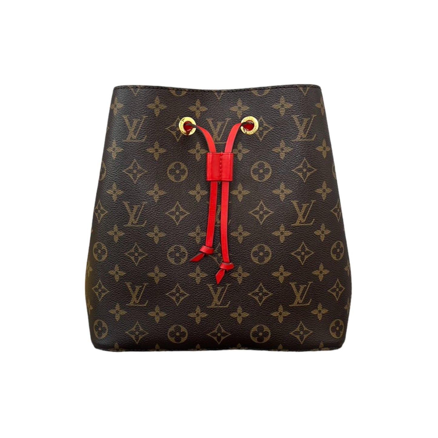 Louis-Vuitton Neonoe MM Monogram Coquelicot Red GHW