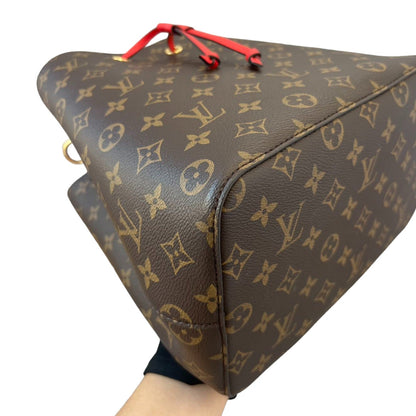Louis-Vuitton Neonoe MM Monogram Coquelicot Red GHW