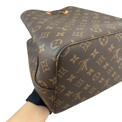 Louis-Vuitton Neonoe MM Monogram Coquelicot Red GHW