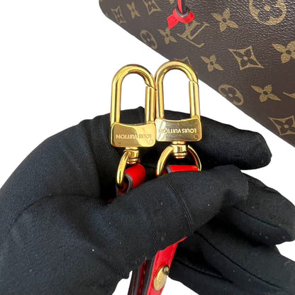 Louis-Vuitton Neonoe MM Monogram Coquelicot Red GHW